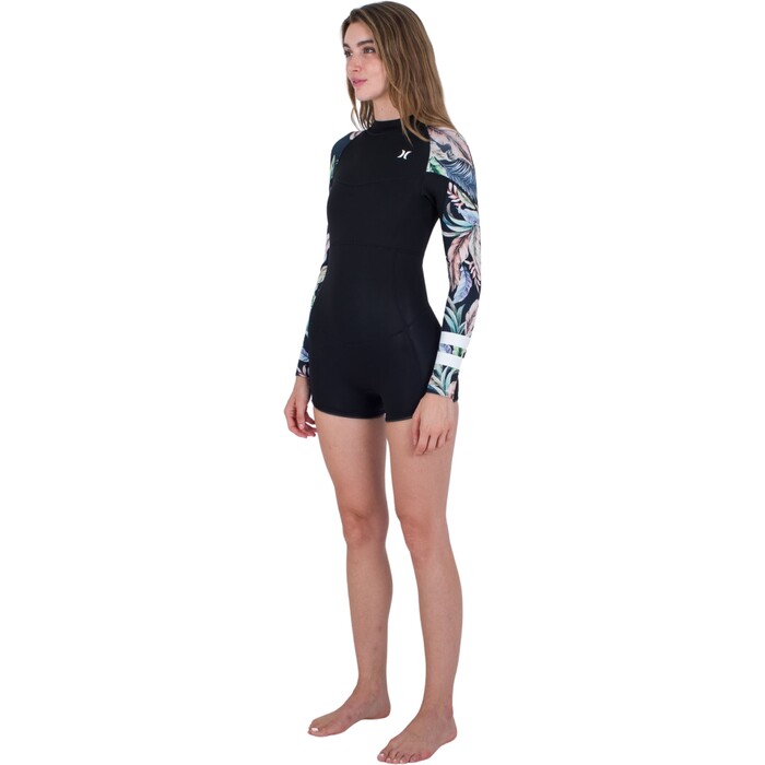 2024 Hurley Womens Advant 2mm Back Zip Shorty Springsuit WSS0013222 - Wispy